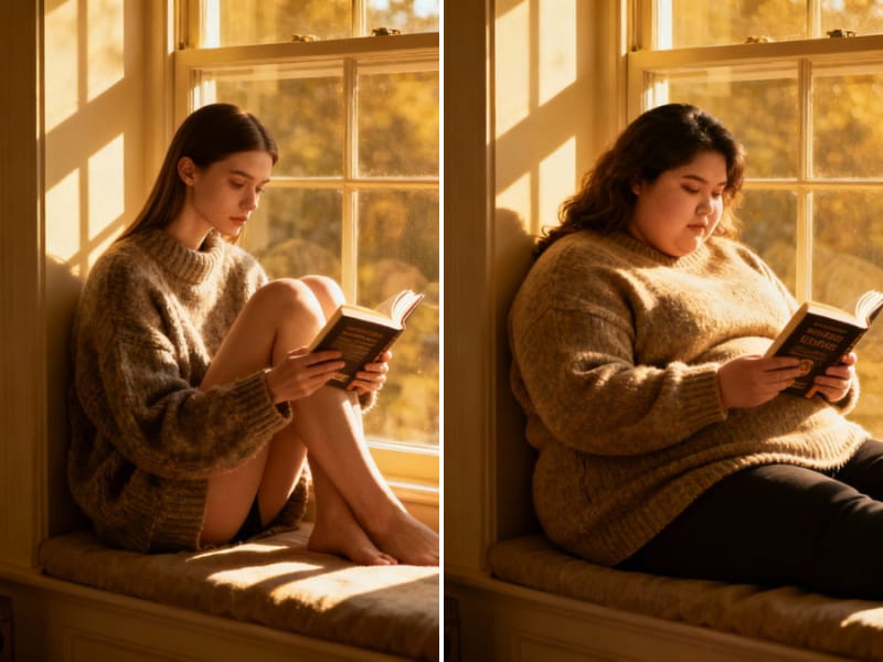 Breast enlargement AI for fashion styling and outfit testing